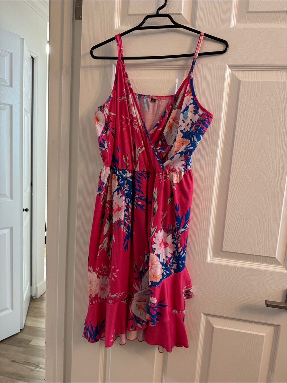 Floral Pink V-Neck Sundress
